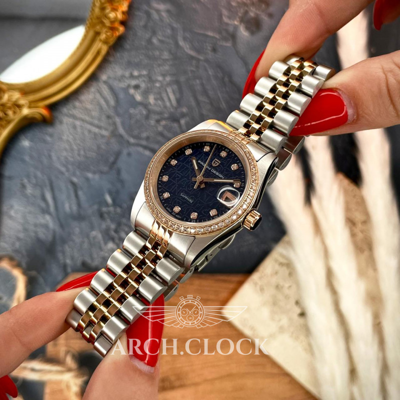 Годинник Pagani Design PD-1794L Silver-Rose Gold-Blue Blue Dial, фото 2