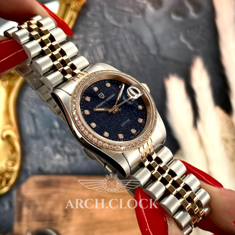 Годинник Pagani Design PD-1794L Silver-Rose Gold-Blue Blue Dial, фото 3