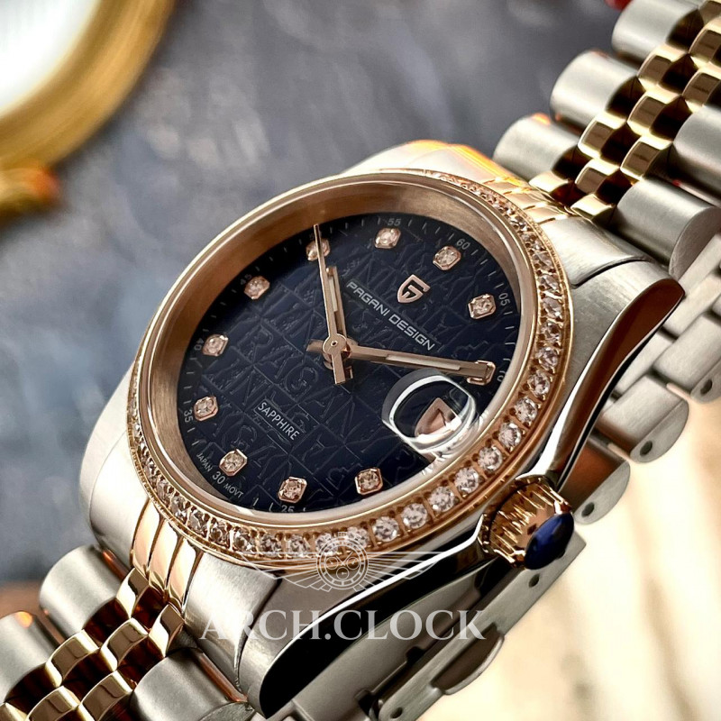 Годинник Pagani Design PD-1794L Silver-Rose Gold-Blue Blue Dial, фото 4