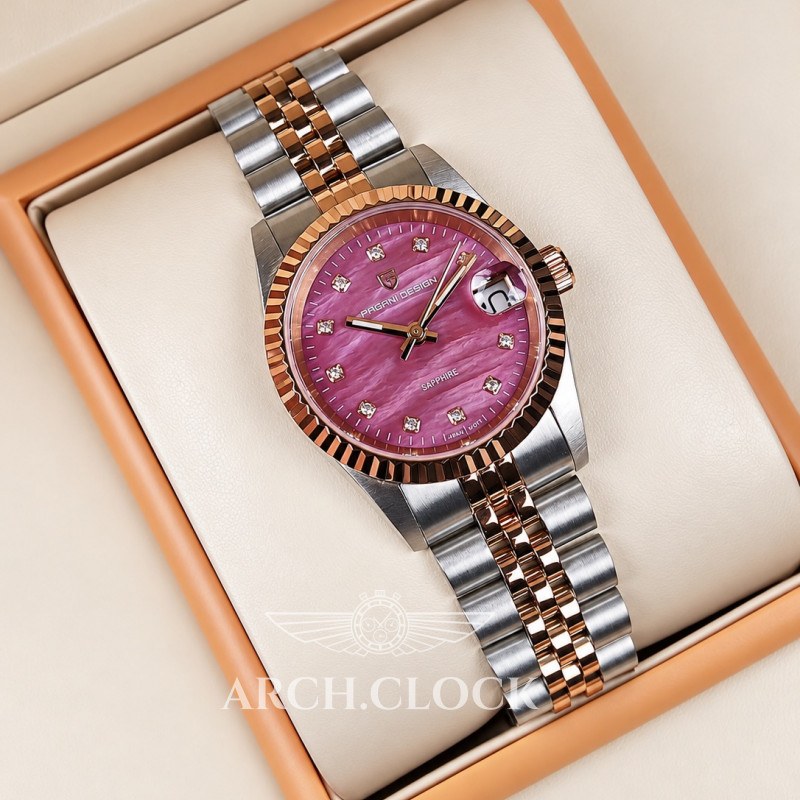 Годинник Pagani Design PD-1794L Silver-Rose Gold-Red, фото 9