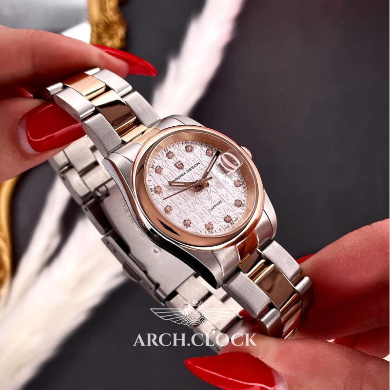 Pagani Design PD-1794L Silver-Rose Gold-White, фото 4