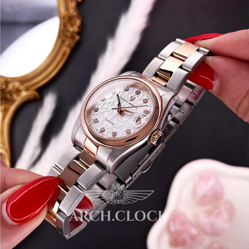 Годинник Pagani Design PD-1794L Silver-Rose Gold-White, фото 5
