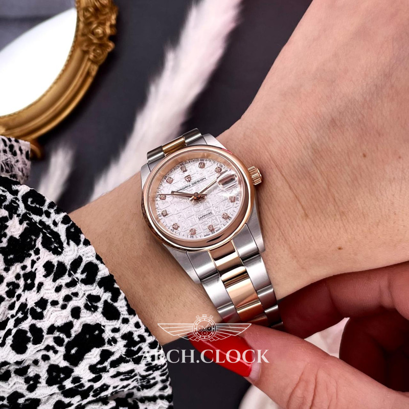 Pagani Design PD-1794L Silver-Rose Gold-White, фото 9