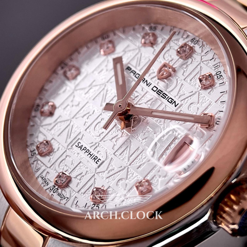 Pagani Design PD-1794L Silver-Rose Gold-White, фото 6