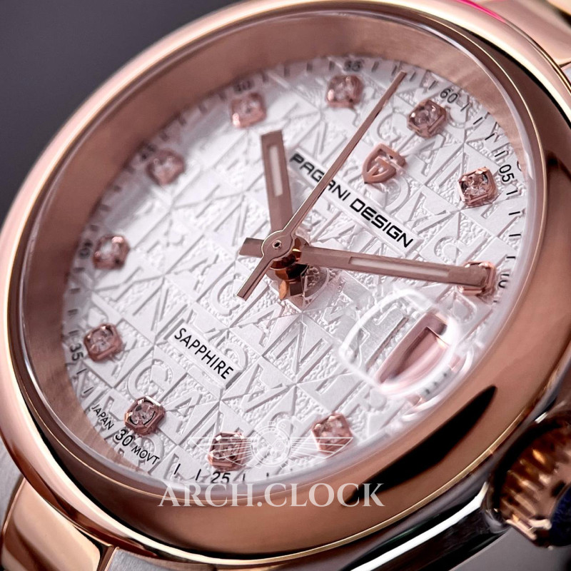 Годинник Pagani Design PD-1794L Silver-Rose Gold-White, фото 6