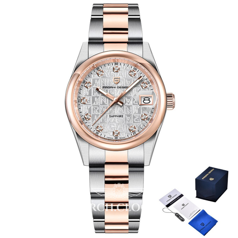 Pagani Design PD-1794L Silver-Rose Gold-White, фото 1