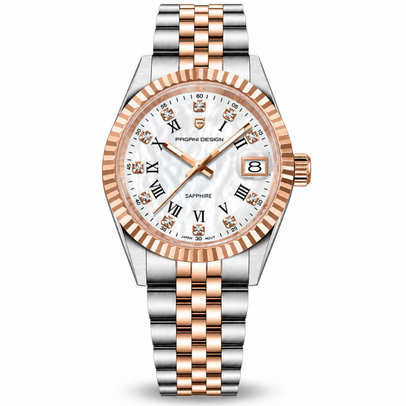 Годинник Pagani Design PD-1794L Silver-Rose Gold-White White Dial, фото 1