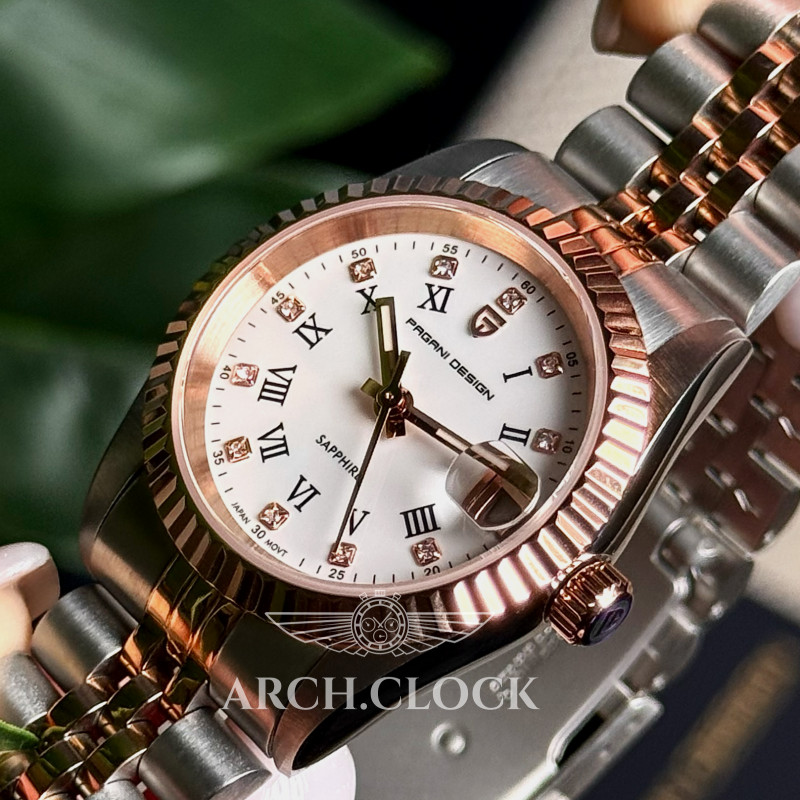 Годинник Pagani Design PD-1794L Silver-Rose Gold-White White Dial, фото 6