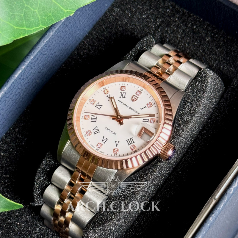 Годинник Pagani Design PD-1794L Silver-Rose Gold-White White Dial, фото 9