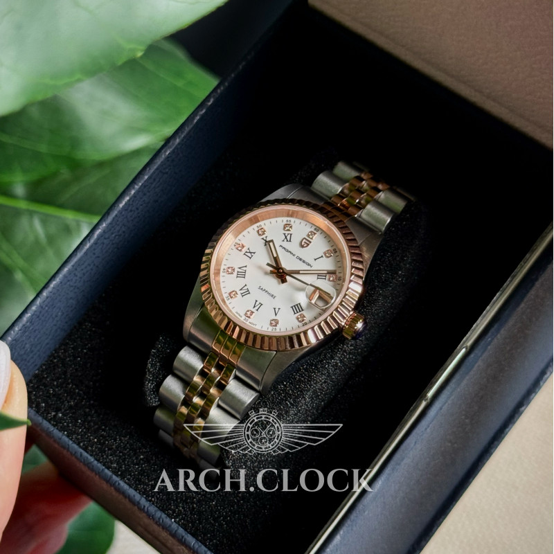 Годинник Pagani Design PD-1794L Silver-Rose Gold-White White Dial, фото 10