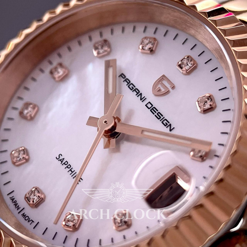 Годинник Pagani Design PD-1794L Silver-Rose Gold-White Pearl, фото 3