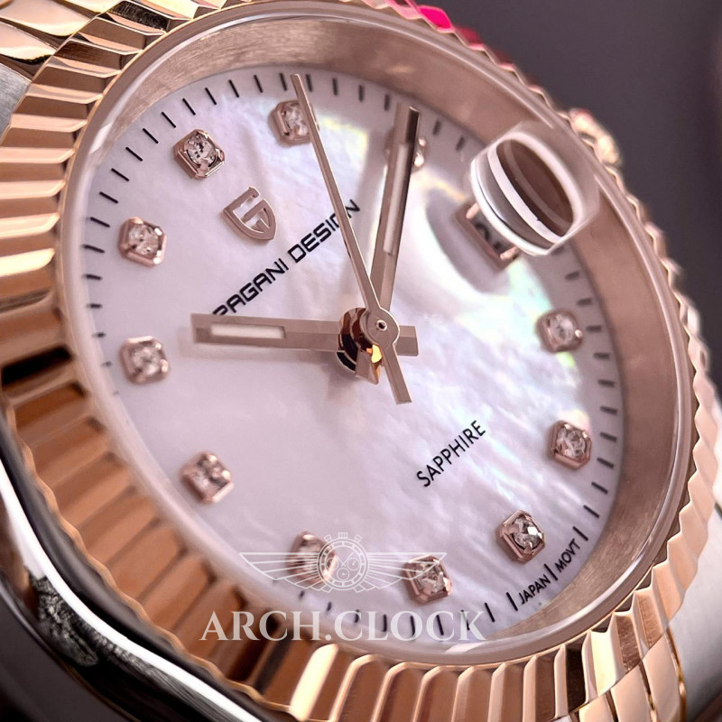 Годинник Pagani Design PD-1794L Silver-Rose Gold-White Pearl, фото 5