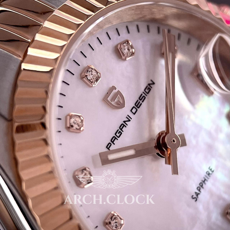 Годинник Pagani Design PD-1794L Silver-Rose Gold-White Pearl, фото 7