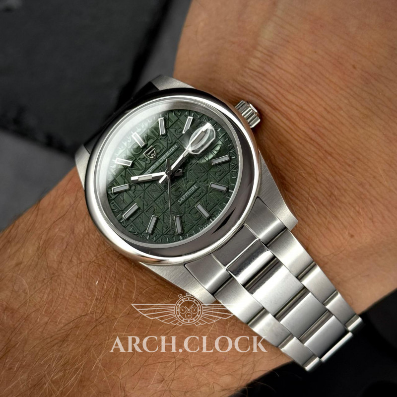 Часы Pagani Design PD-1794M Silver-Green, фото 9