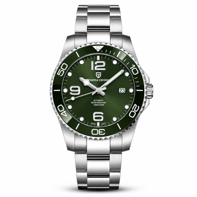 Годинник Pagani Design PD-1702 Silver-Green, фото 1