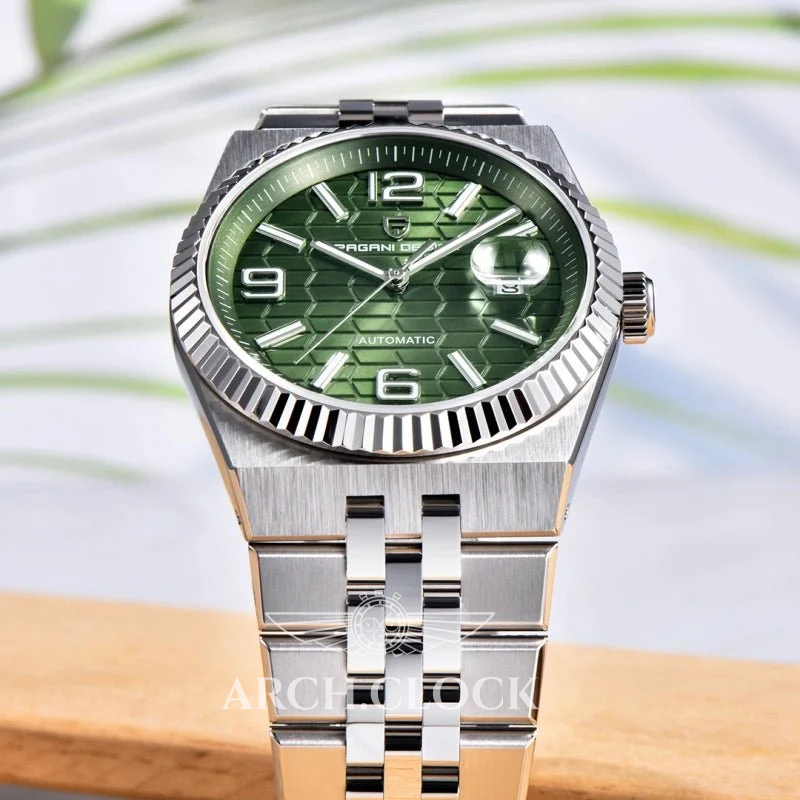 Годинник Pagani Design PD-YS027 Silver-Green, фото 5