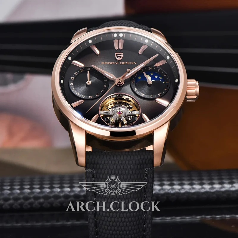 Годинник Pagani Design PD-YS021 Black-Gold, фото 2