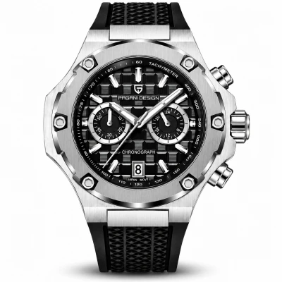 Pagani Design PD-YS032 Silver-White-Black Rubber