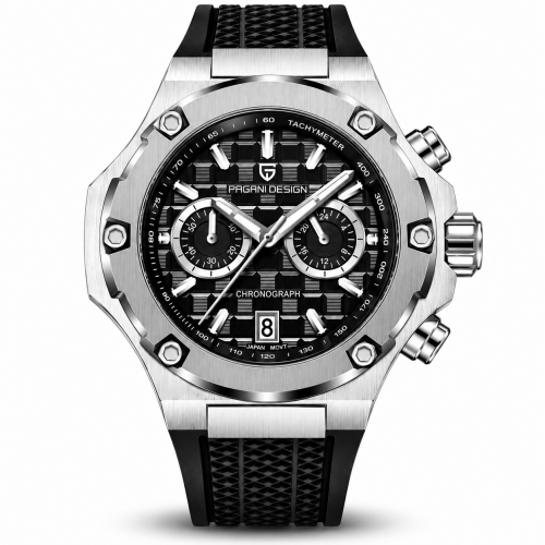 Pagani Design PD-YS032 Silver-White-Black Rubber