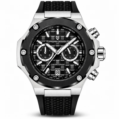 Pagani Design PD-YS032 Silver-Black-Black Rubber