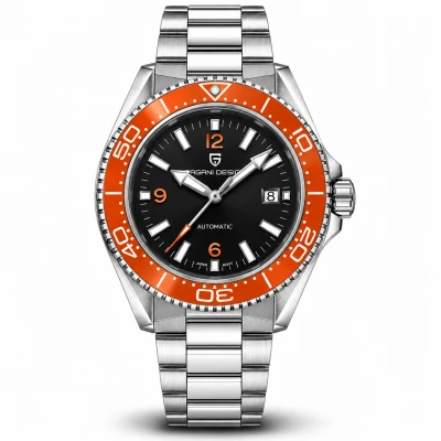 Pagani Design PD-YS034 Silver-Orange-Black Steel