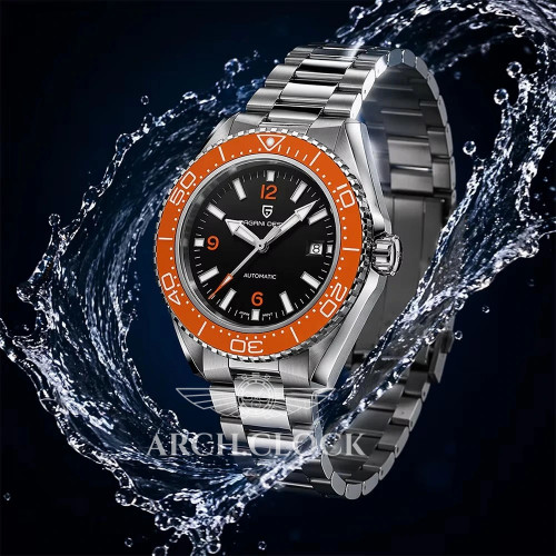 Pagani Design PD-YS034 Silver-Orange-Black Steel