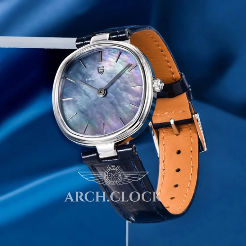 Pagani Design PD-1825 Silver-Blue Leather