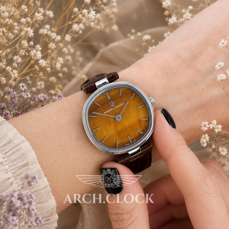 Часы Pagani Design PD-1825 Silver-Brown Leather, фото 8