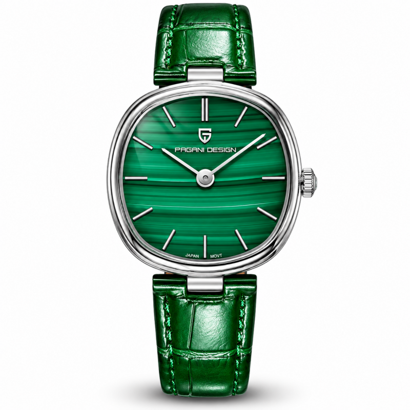 Годинник Pagani Design PD-1825 Silver-Green Leather, фото 1