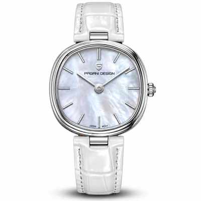 Pagani Design PD-1825 Silver-White Leather