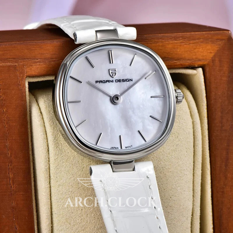 Часы Pagani Design PD-1825 Silver-White Leather, фото 3