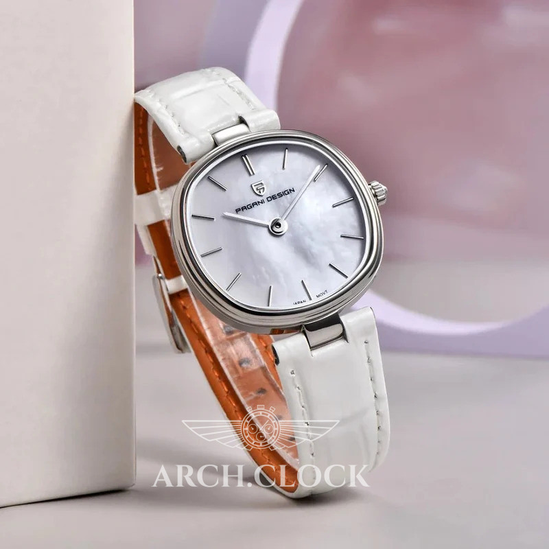 Часы Pagani Design PD-1825 Silver-White Leather, фото 4