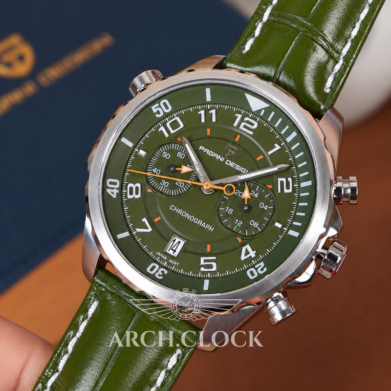 Часы Pagani Design PD-1811 Green-Silver, фото 2