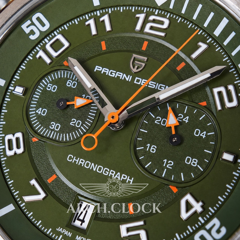 Часы Pagani Design PD-1811 Green-Silver, фото 3