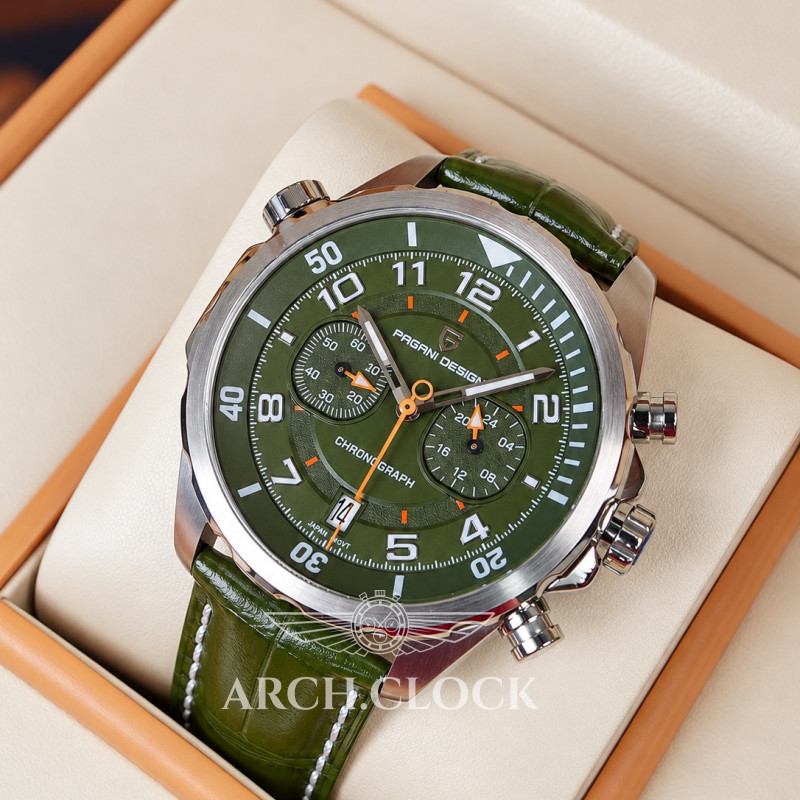Часы Pagani Design PD-1811 Green-Silver, фото 5