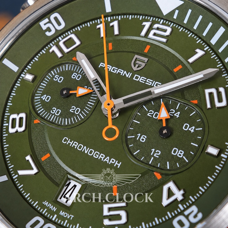 Часы Pagani Design PD-1811 Green-Silver, фото 10