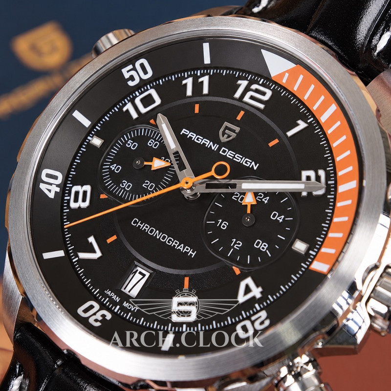 Годинник Pagani Design PD-1811 Black-Silver, фото 6
