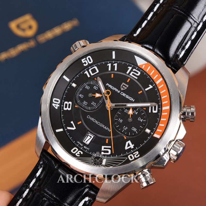 Годинник Pagani Design PD-1811 Black-Silver, фото 5
