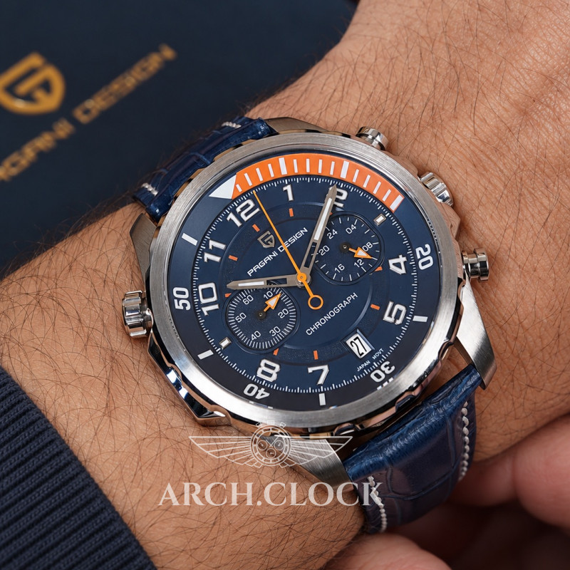 Годинник Pagani Design PD-1811 Blue-Silver, фото 6