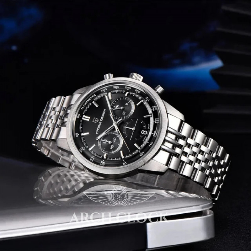 Годинник Pagani Design PD-1827 Silver-Black, фото 2