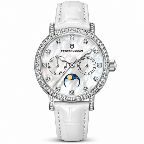 Pagani Design PD-1789 Silver-White-White Leather
