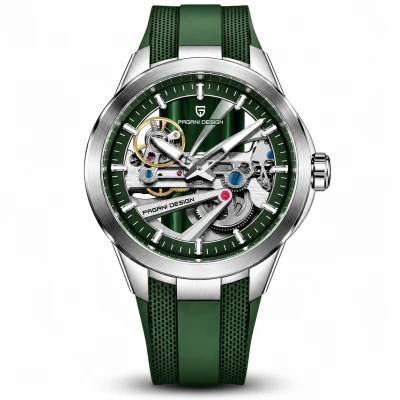 Pagani Design PD-YS030 Silver-Green Rubber