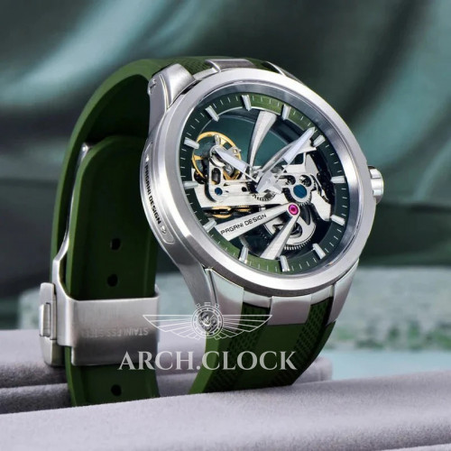 Pagani Design PD-YS030 Silver-Green Rubber