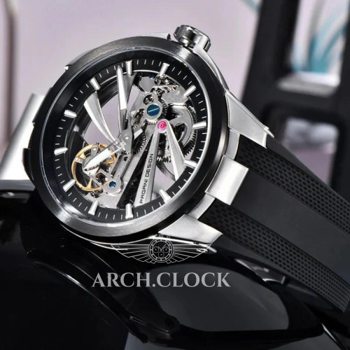 Pagani Design PD-YS030 Silver-Black Rubber