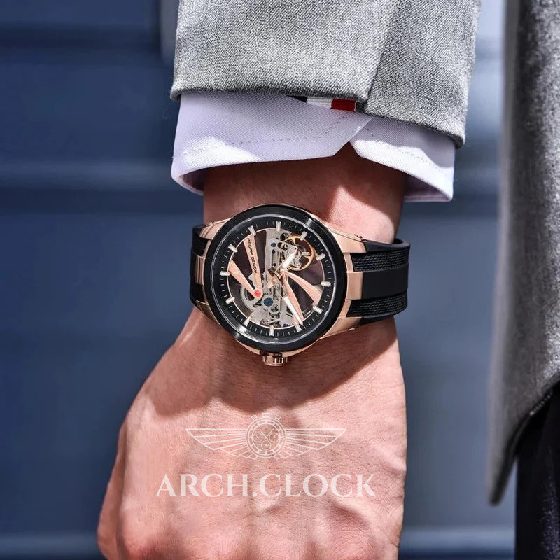 Часы Pagani Design PD-YS030 Rose Gold-Black Rubber, фото 3