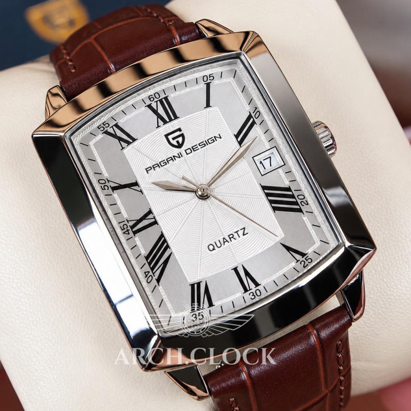 Годинник Pagani Design PD-1838 Silver-White-Brown, фото 2