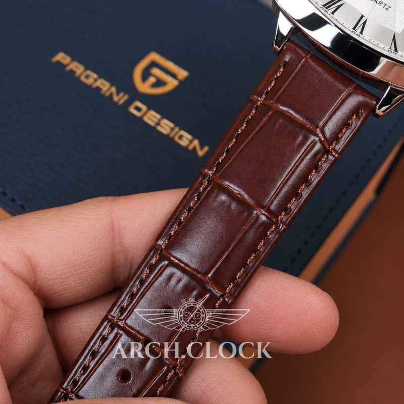 Годинник Pagani Design PD-1838 Silver-White-Brown, фото 6