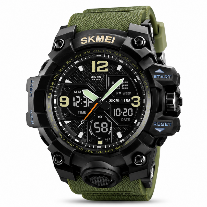 Годинник Skmei 1155 Black-Military, фото 1