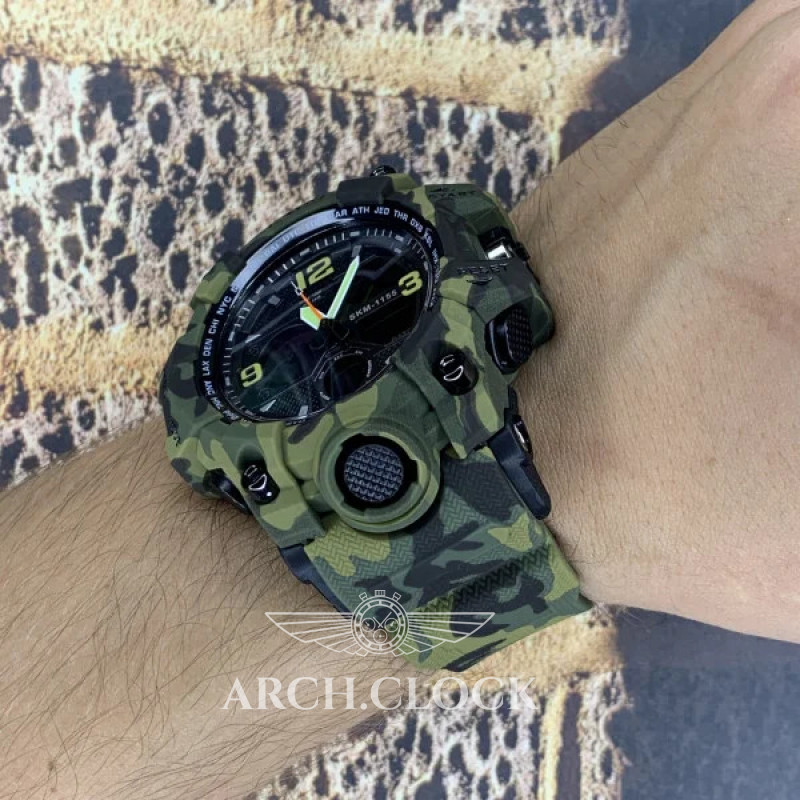 Часы Skmei 1155B Military Green, фото 3
