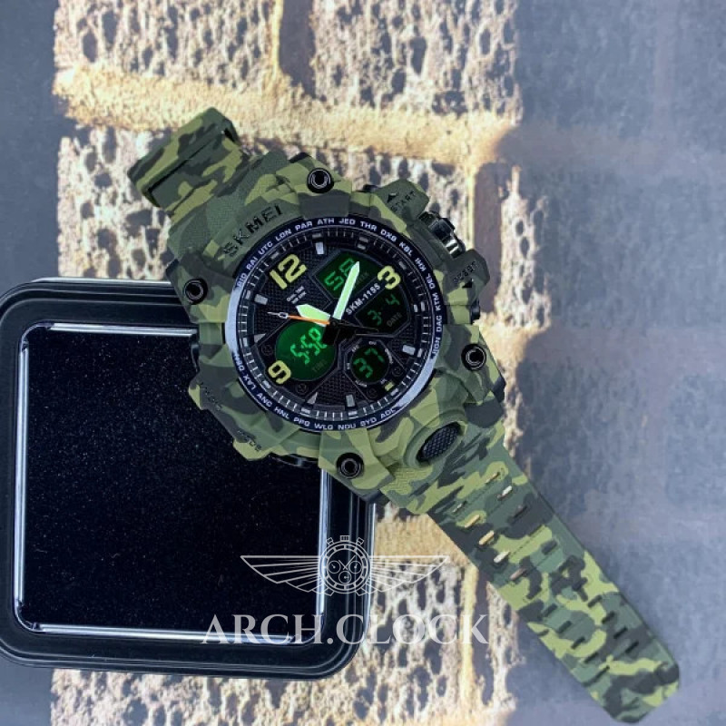 Часы Skmei 1155B Military Green, фото 6